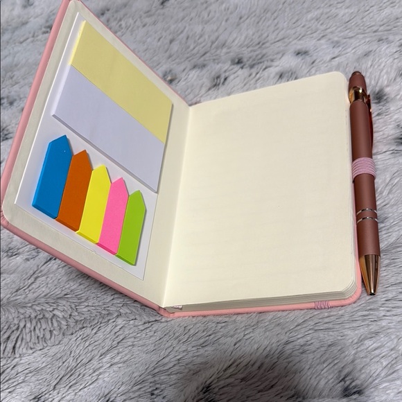 Pink Women's History Notebook with Pen - Picture 2 of 3